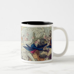 Ein radikaler Reformer, ein Hals oder nichts Mann Zweifarbige Tasse