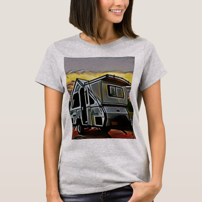 Ein-Rahmen Camper-Shirt T-Shirt (Vorderseite)
