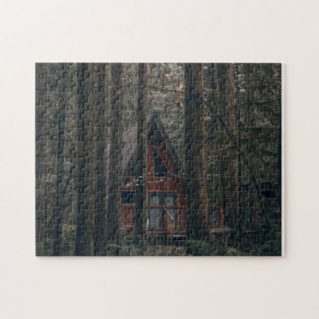 EIN RAHMEN KABIN IN DER WOLDJIGSAW PUZZLE (Horizontal)