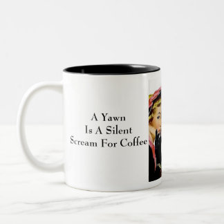 Ein Rasen ist ein leiser Schrei für Kaffee-Tasse Zweifarbige Tasse