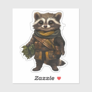 Ein Rasisch-Racoon Aufkleber