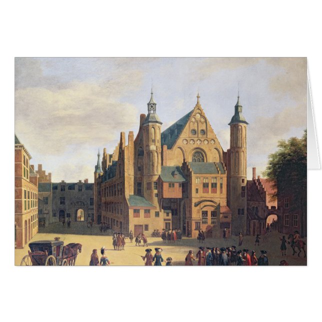 Ein Rathausplatz in Haarlem (Vorderseite (Horizontal))