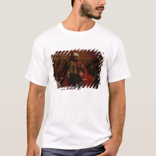 Ein rauchendes Sitzen des Türken auf einem Sofa, T-Shirt