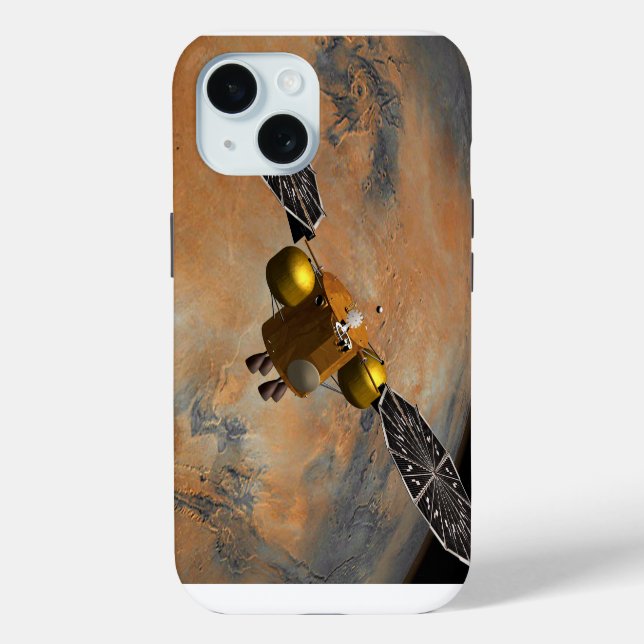 Ein Raumfahrzeug, das Mars umkreist. Case-Mate iPhone Hülle (Rückseite)