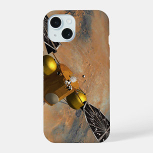 Ein Raumfahrzeug, das Mars umkreist. iPhone 15 Hülle