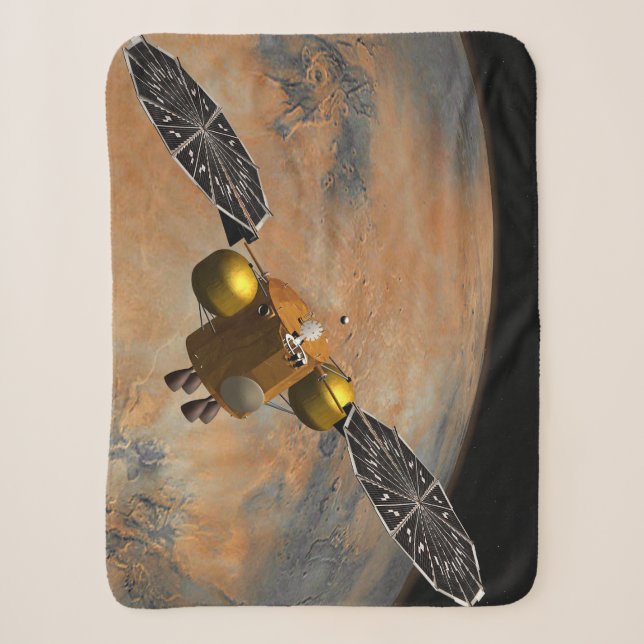 Ein Raumfahrzeug, das Mars umkreist. Sherpadecke (Vorderseite)