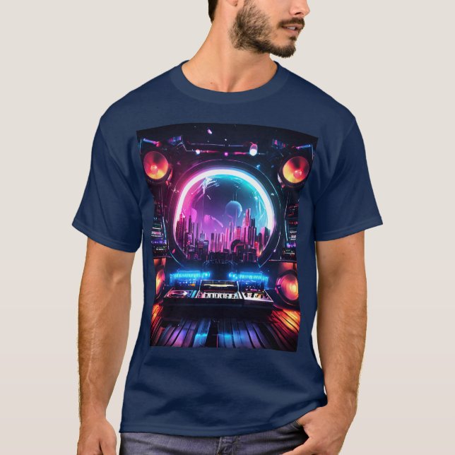 Ein Raumschiff eines DJ T-Shirt (Vorderseite)