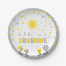 Ein Ray Sonnenschein Baby Duschpapier Teller Somme