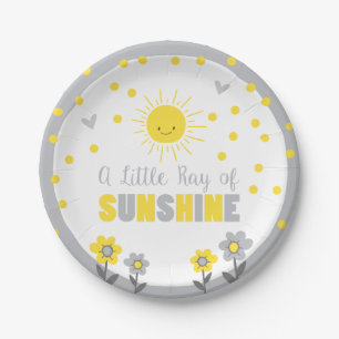 Ein Ray Sonnenschein Baby Duschpapier Teller Somme