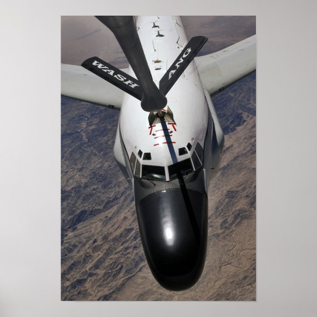 Ein RC-135 Rivet Joint Reconnaissance-Flugzeug Poster (Vorne)