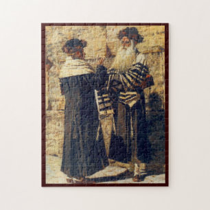 Ein Rebbe beim Kotel durch Vereshchagin - circa