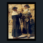 Ein Rebbe im Kotel von Vereshchagin - Circa 1880er Poster<br><div class="desc">Der Yehudis L Store hat hunderte jüdische Produkte geschaffen und expandiert ständig. Sagen Sie Ihren Freunden und senden Sie ihnen unseren Link: http://www.zazzle.com/YehudisL*</div>