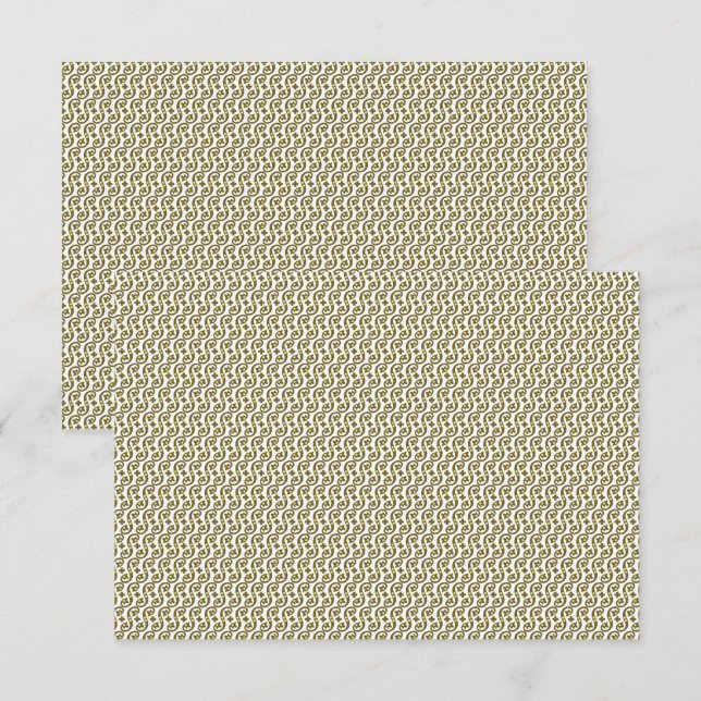 Ein rechteckiger Teppich mit kompliziertem geometr Dankeskarte (Vorne/Hinten)