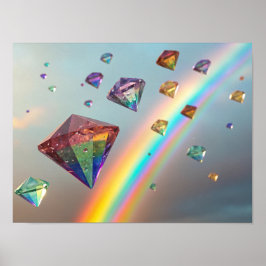 Ein Regenbogen aus Diamanten: Schwimmende Juwelen  Poster