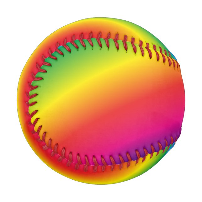 Ein Regenbogen Baseball (Vorderseite Links)