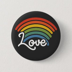 Ein Regenbogen der Liebe Button