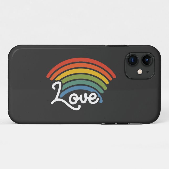 Ein Regenbogen der Liebe Case-Mate iPhone Hülle (Rückseite (Horizontal))