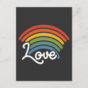 Ein Regenbogen der Liebe Postkarte