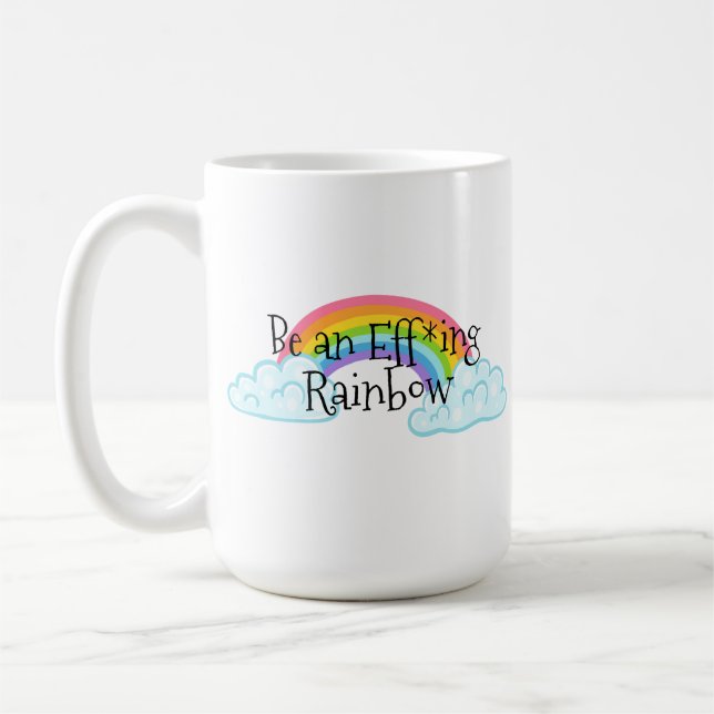 Ein Regenbogen sein Kaffeetasse (Links)