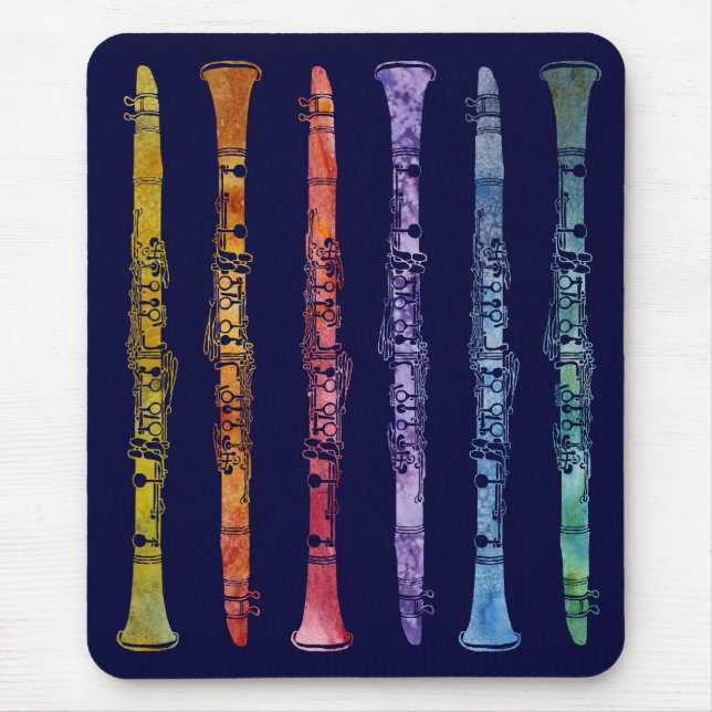 Ein Regenbogen von Clarinets Mousepad (Vorne)