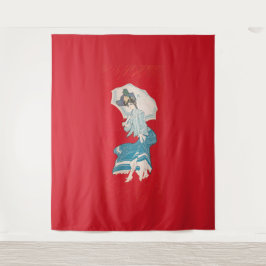 Ein regnerischer Tag (1905) Grau Litho. Co Wandteppich