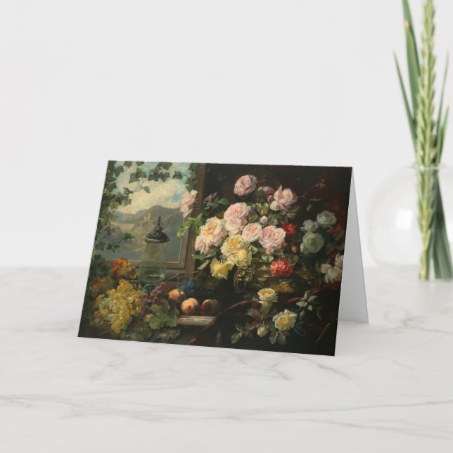 Ein reichhaltiges Bouquet an Blume | Franz Xaver B Karte (Vorderseite)