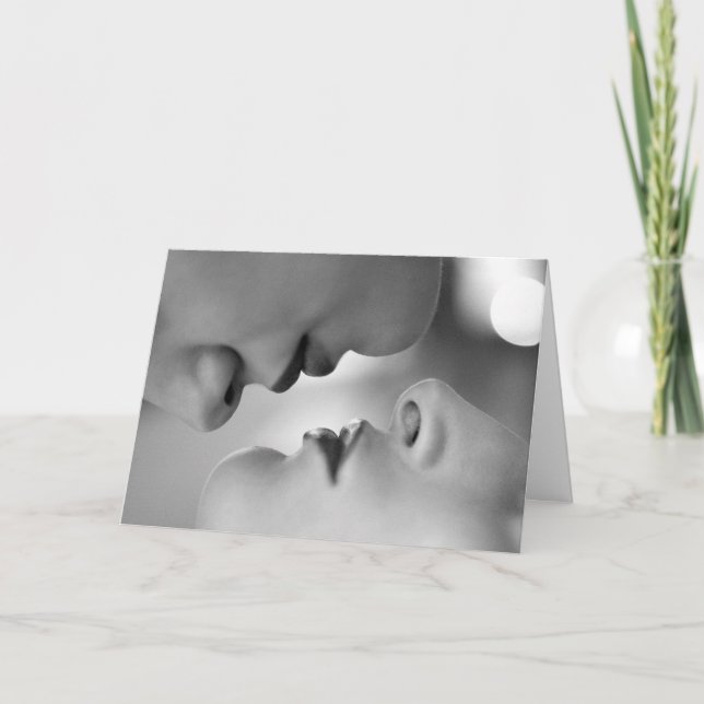 Ein reizender Kuss Karte (Vorderseite)