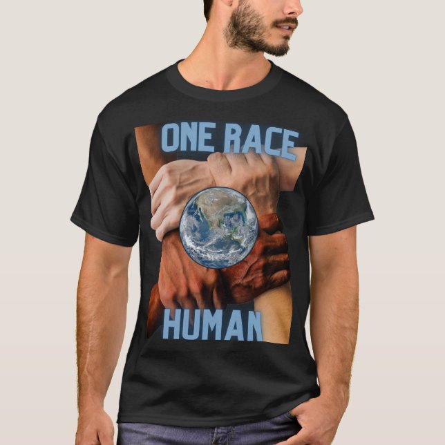 Ein Rennen menschlicher T - Shirt (Vorderseite)