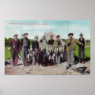 Ein rentabler Zeitvertreib auf dem Snake River Poster