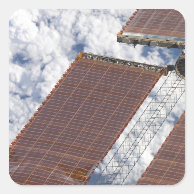 Ein repariertes Solararray Quadratischer Aufkleber (Vorderseite)