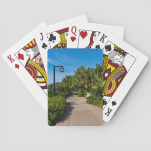 Ein Resort Spaziergang Spielkarten