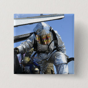 Ein Rettungsbohrgerät wird am Führerraum Button