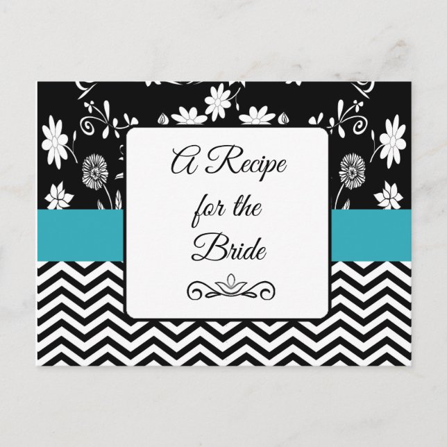 Ein Rezept für die Bride Wedding Recipe Karte (Vorderseite)