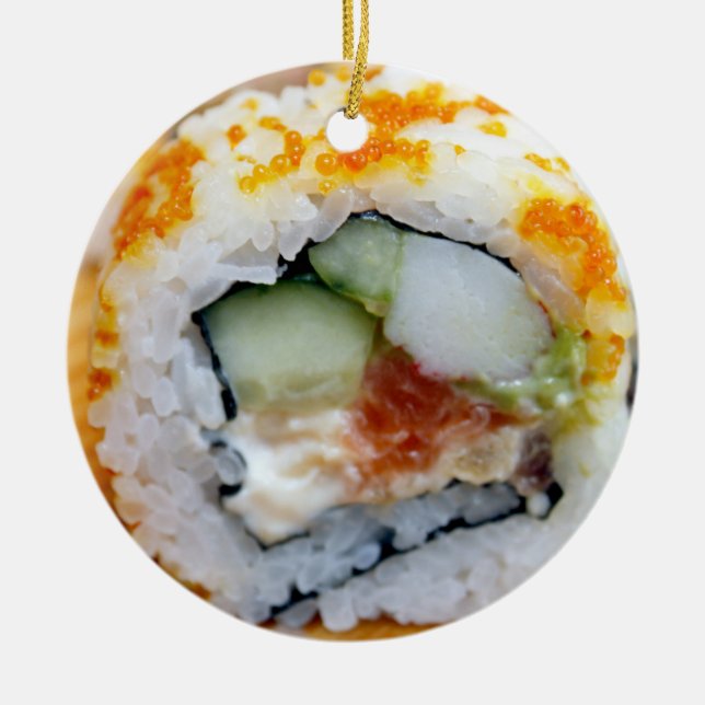 Ein Riesenweihnachtsfest Sushi Keramik Ornament (Vorne)
