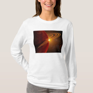 Ein riesiger Planet, der den sonnenähnlichen Stern T-Shirt