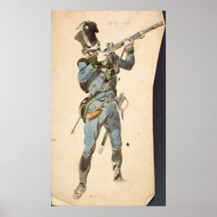 Ein Rifleman der österreichischen Jaegers Poster