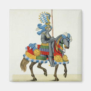 Ein Ritter auf seiner Weise zu einem Turnier, Magnet