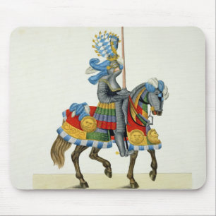 Ein Ritter auf seiner Weise zu einem Turnier, Mousepad