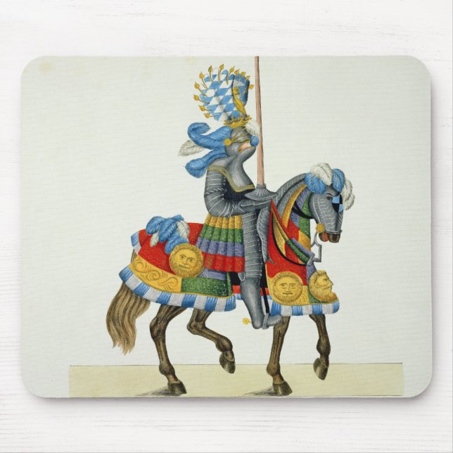 Ein Ritter auf seiner Weise zu einem Turnier, Mousepad (Vorne)