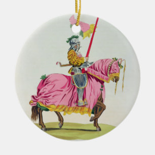 Ein Ritter bewaffnete für die Bindung, 1512, Keramik Ornament