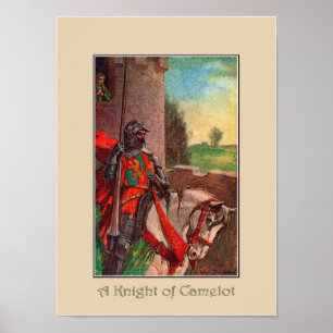 Ein Ritter Camelot Art Print Poster