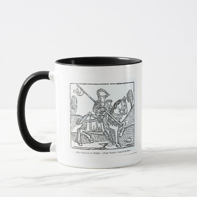 Ein Ritter, von Caxtons 'Spiel der Schache Tasse (Links)