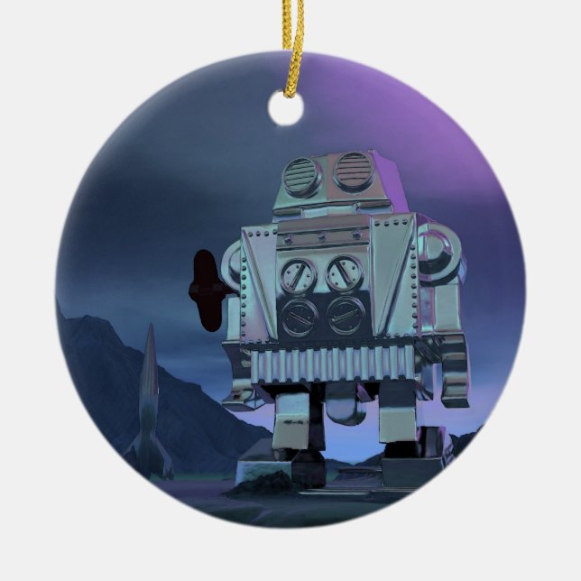 Ein Robot Moon Walker Ornament (Vorne)
