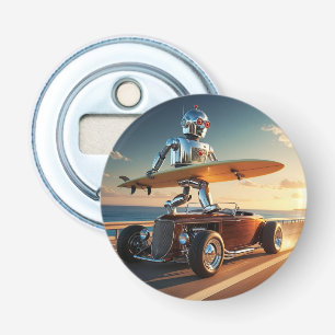 Ein Roboter, ein Surfbrett und ein Oldtimer Flaschenöffner