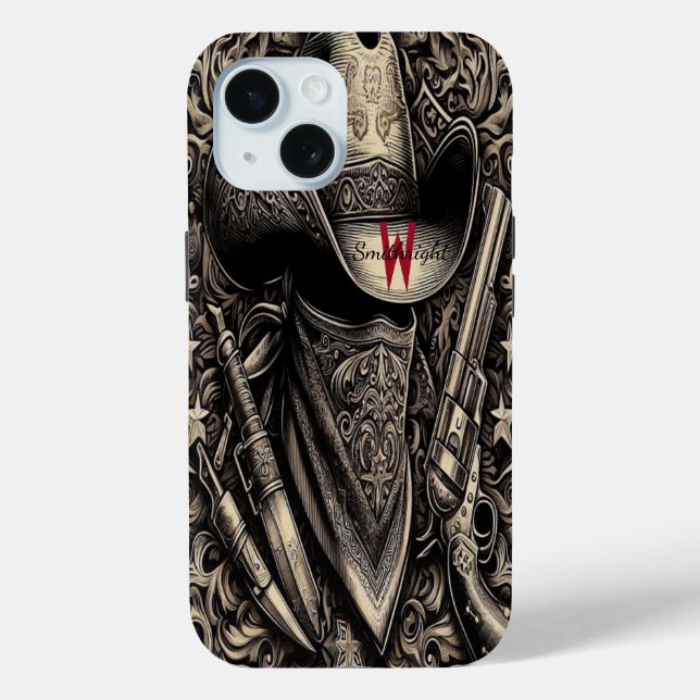 Ein robuster Cowboy in einem verwitterten Hut, mit Case-Mate iPhone Hülle (Rückseite)