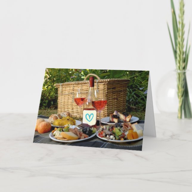 EIN ROMANTISCHES BILD, DAS EIN LEBEN IN DIE GRUPPE KARTE (Vorderseite)