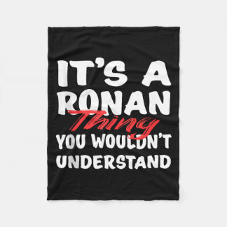 Ein Ronan-Ding Würde Lustiges Ronan-Geschenk Nicht Fleecedecke