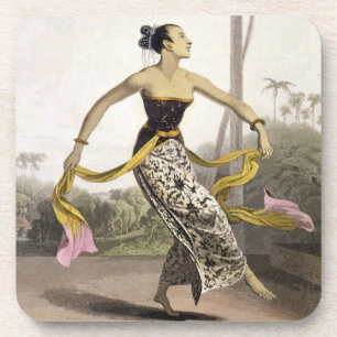 Ein Ronggeng oder eine Tänzerin, überziehen 21 v Getränkeuntersetzer