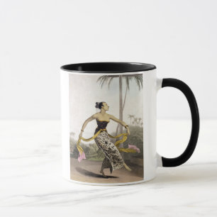 Ein Ronggeng oder eine Tänzerin, überziehen 21 v Tasse