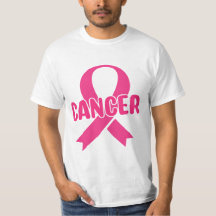 Ein rosa Band-T - Shirt zur Krebsbildung